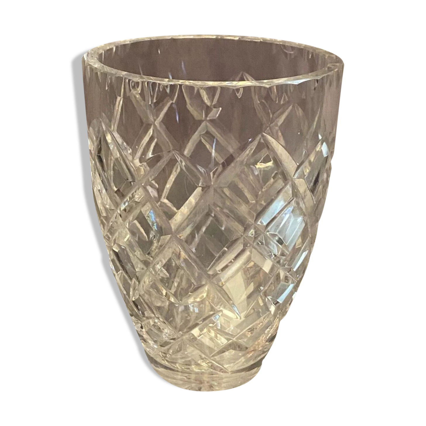 Vase en cristal taillé Saint Louis Baccarat bohême