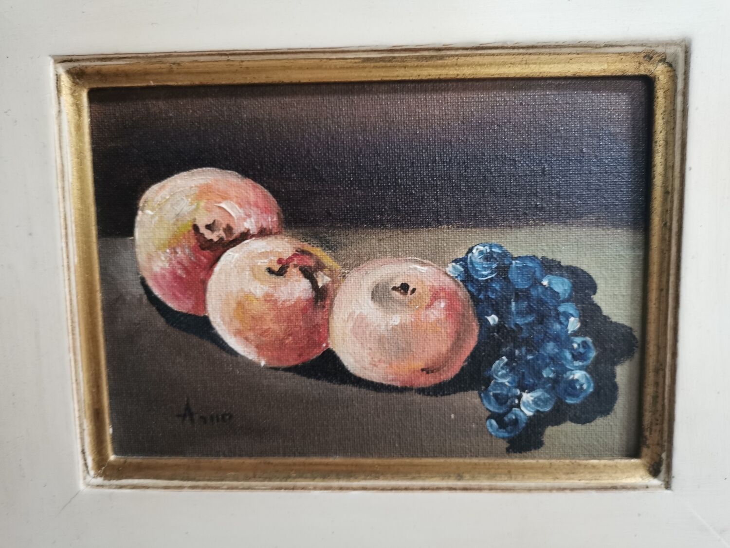 Still life, oil on panel