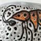 Italian ceramic dish with marine relief decoration from San Marino, 1960s-70s