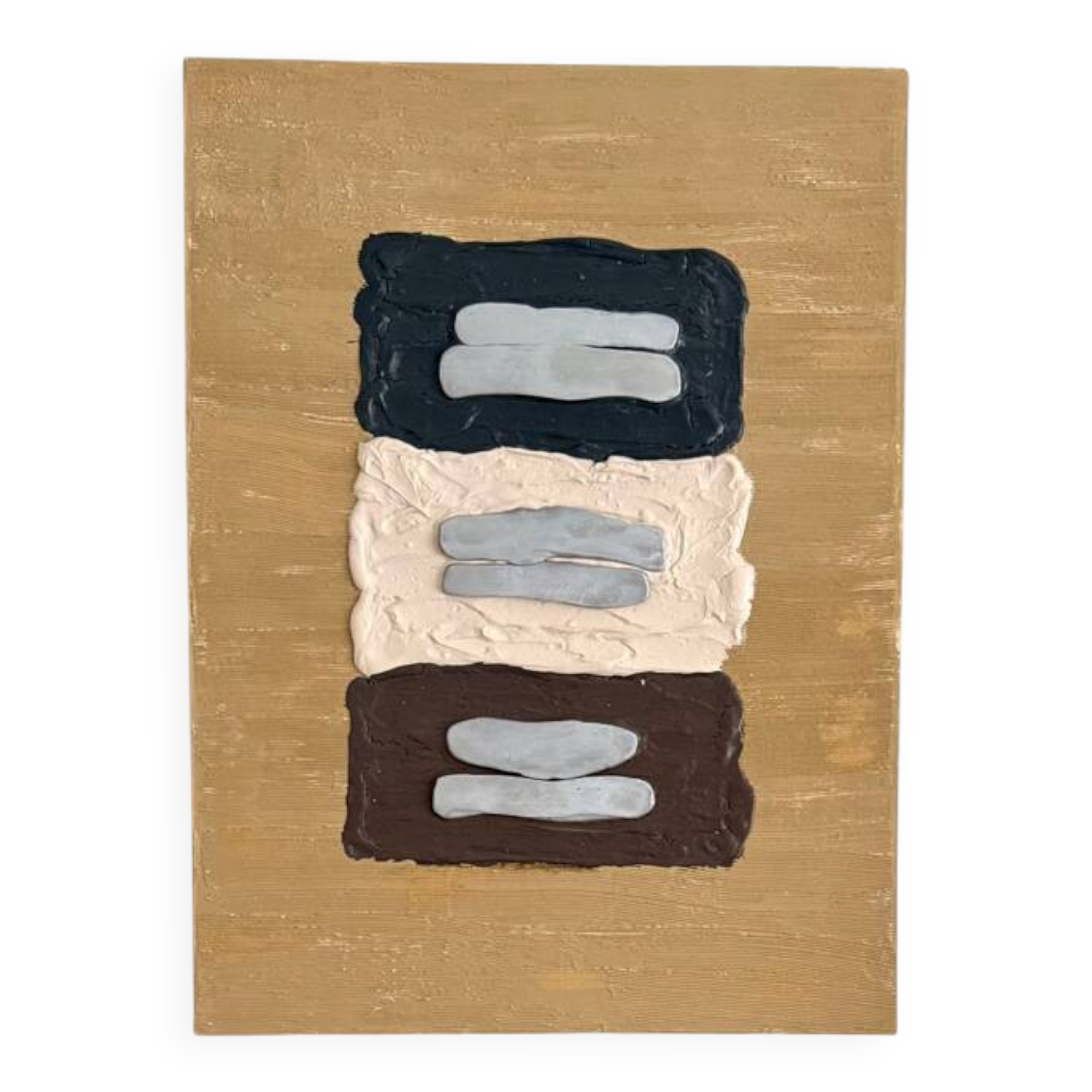 Silver Memory - Contemporary Textured Canvas Painting