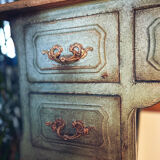 Antique patinated desk – Toscana finish, unique piece