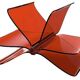 Kartell red magazine rack