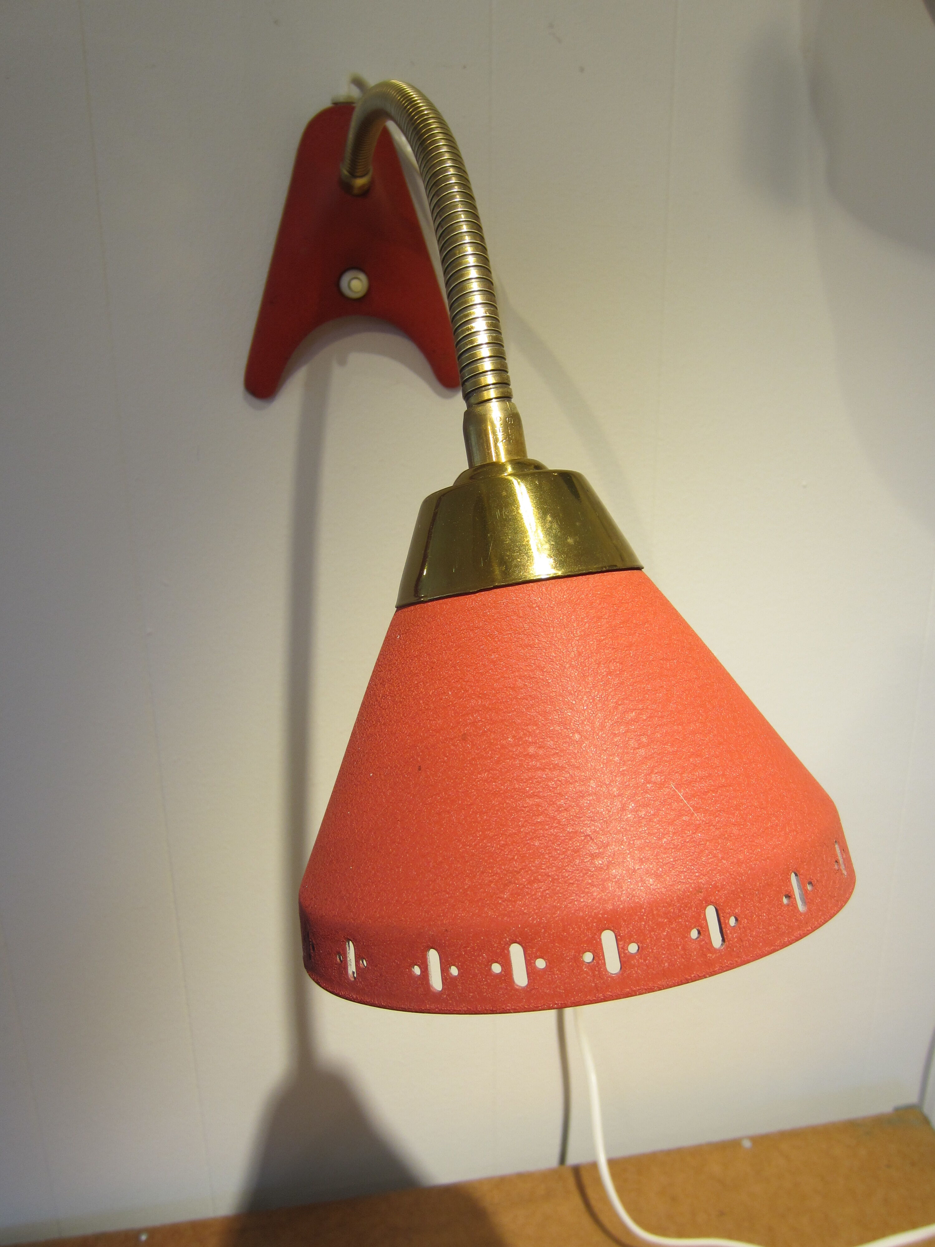 Scandinavian EWÅ articulated lamp for table or wall mounting.