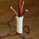 Lampadaire Lunel, 3 tulipes en verre blanc