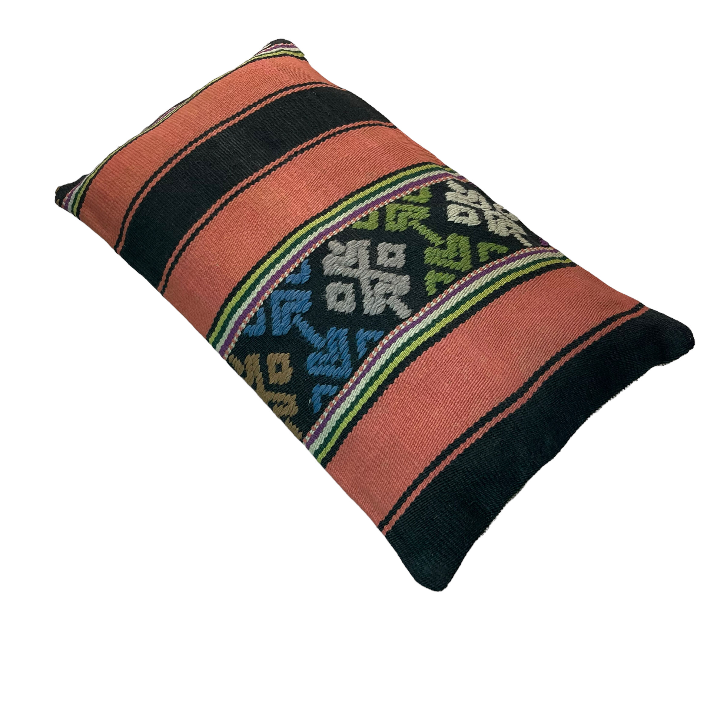 Vintage turkish handmade cushion cover , 30 x 50 cm