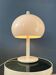 White vintage Dijkstra space age mushroom table lamp