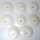 Terre de fer 8 Art Deco flat plates ALHAMBRA model blue SALINS