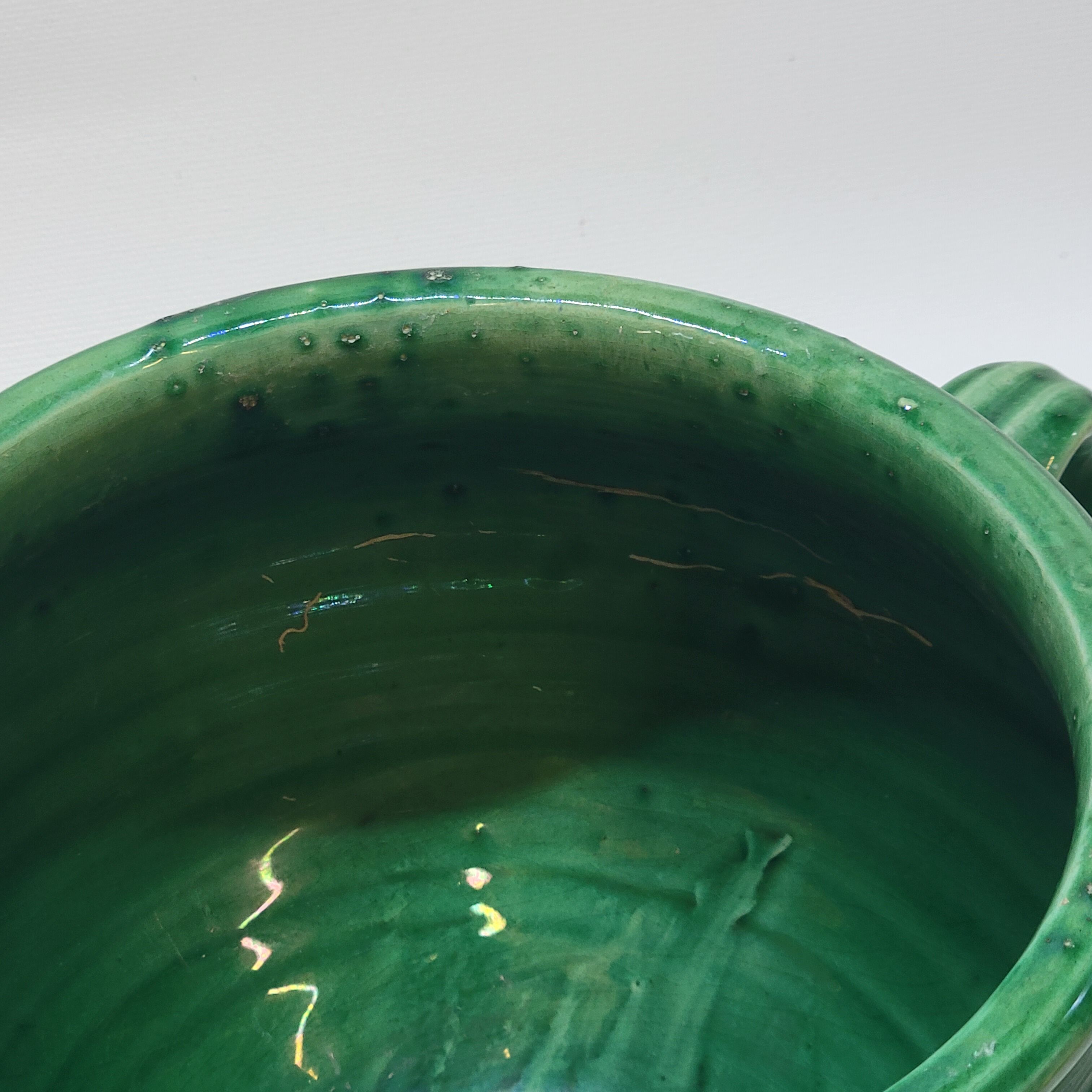 Green Glazed Terracotta Pottery