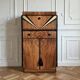 Vintage mid-century nathan “waterfall” art deco cocktail cabinet