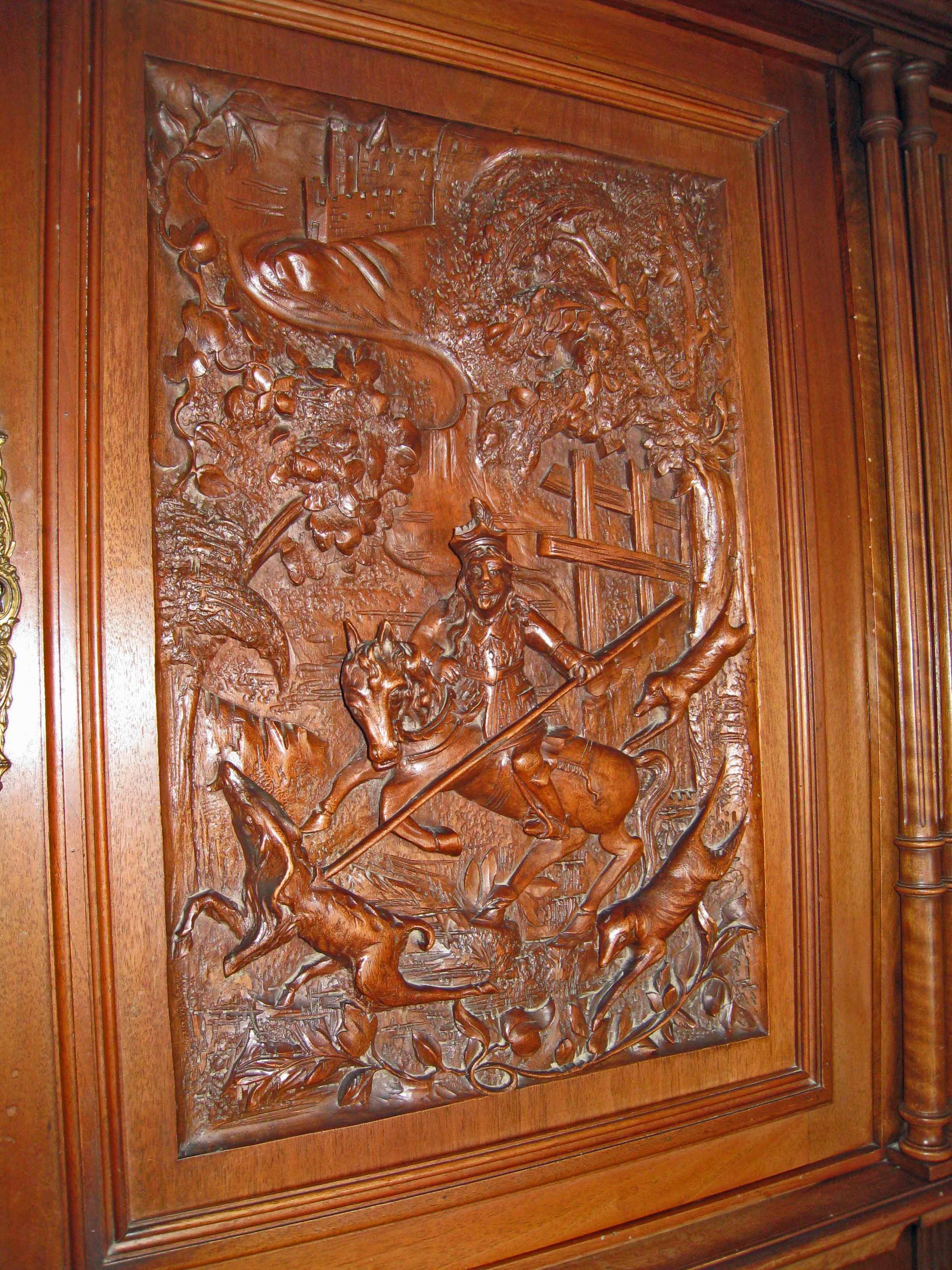 Sideboard, carved solid wood buffet