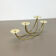 Sculptural solid brass candleholder by Harald Buchrucker Bauhaus, Germany, 1950s