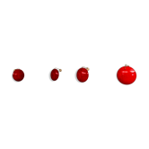 Set of 4 wall lights model 232 design Bruno Gatta, Stilnovo Italy 1960s