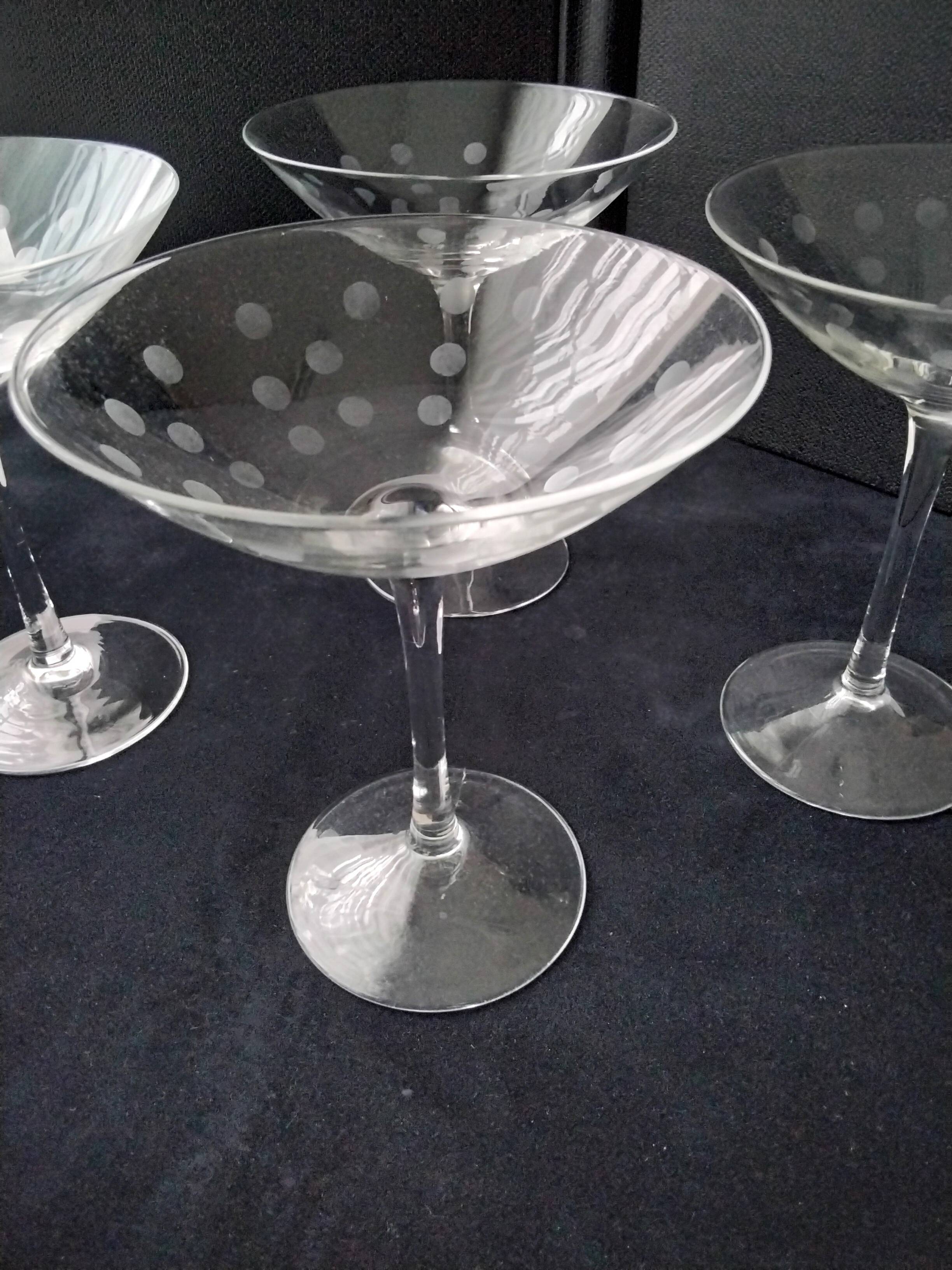 4 Large glass bowls for dessert, ice cream, starters, cocktails, etc.