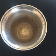 Seau à glace en métal argenté des années 40