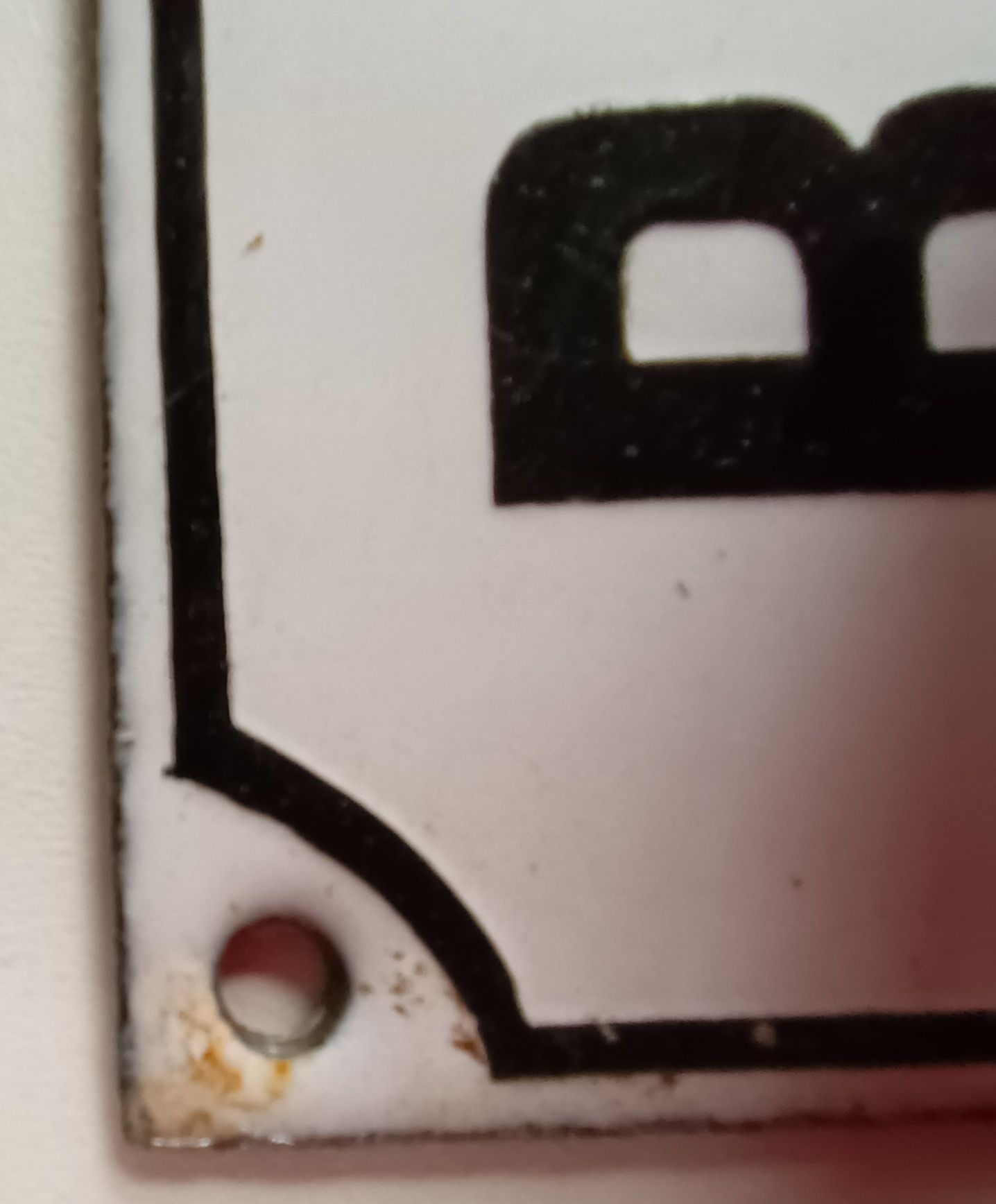 Enamelled plate "rauchen verboten"