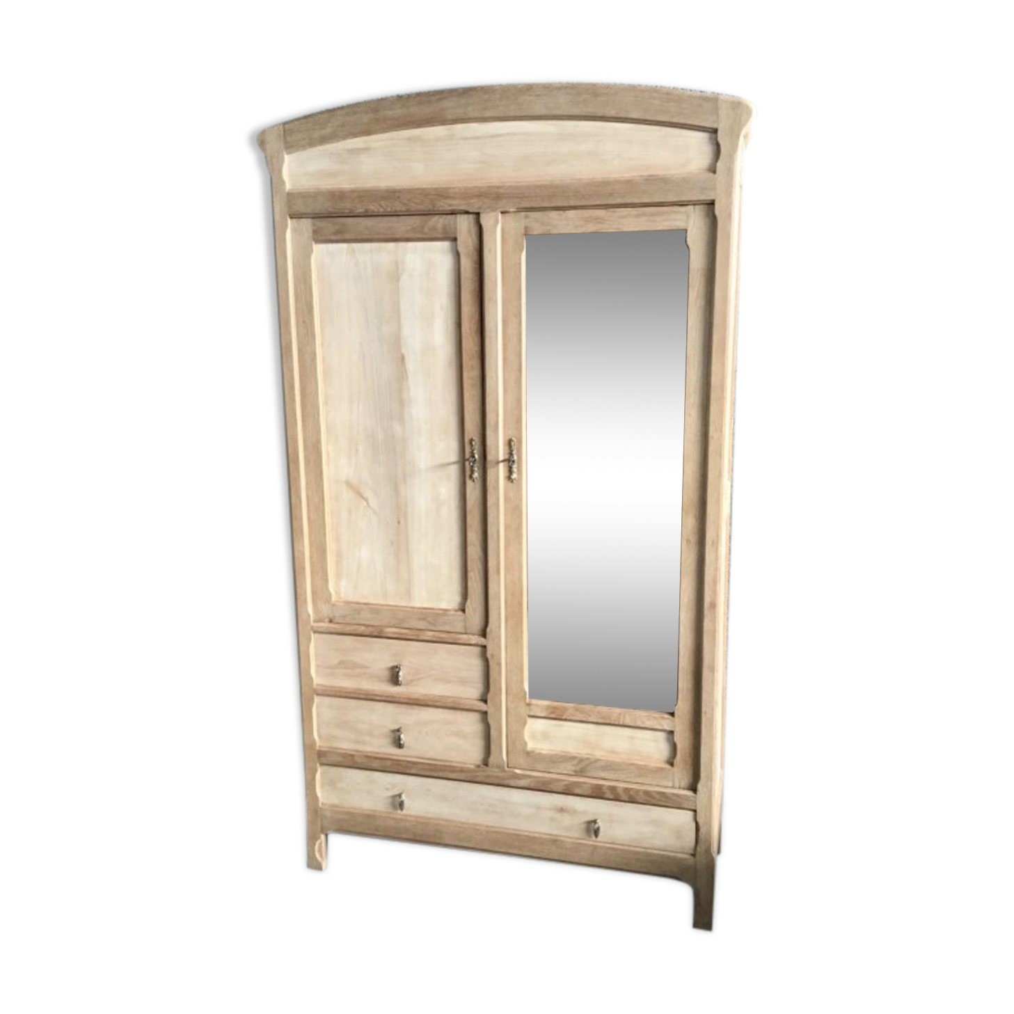 Raw wood hotel cabinet