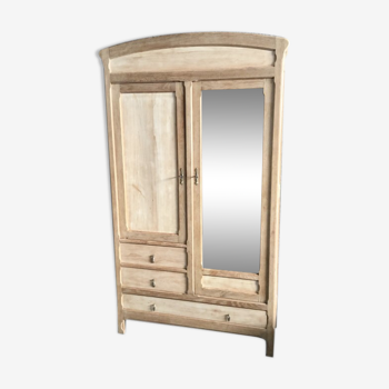 Raw wood hotel cabinet