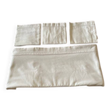 Flat sheet + 3 mixed pillowcases