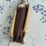 Antique statue of Saint Therese of Lisieux, religious plaster figurine