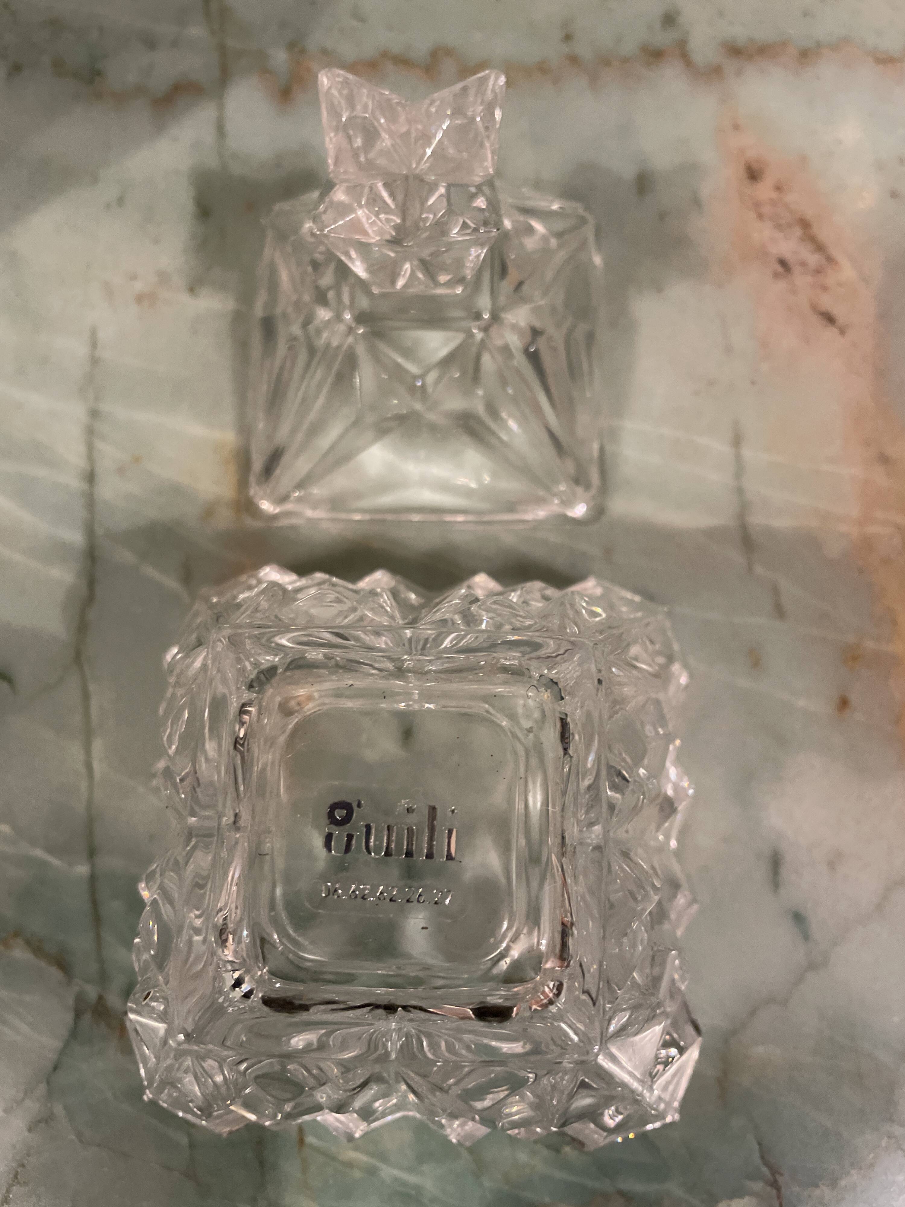Glass sugar bowl from Guili