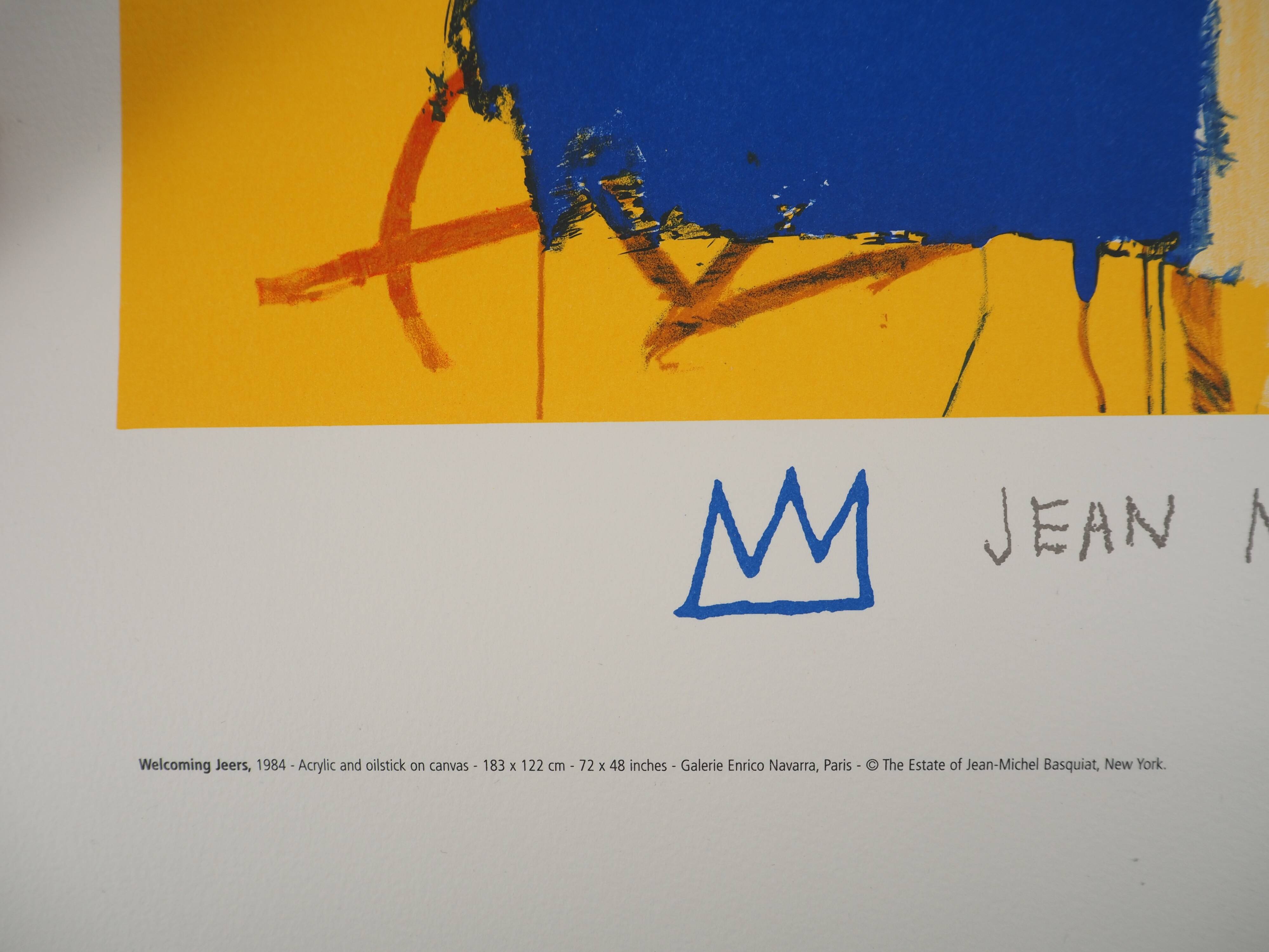 Jean-Michel Basquiat: Welcome Sign, signed lithograph