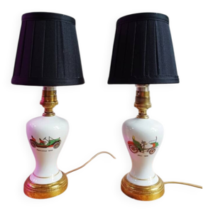 paire lampes chevet