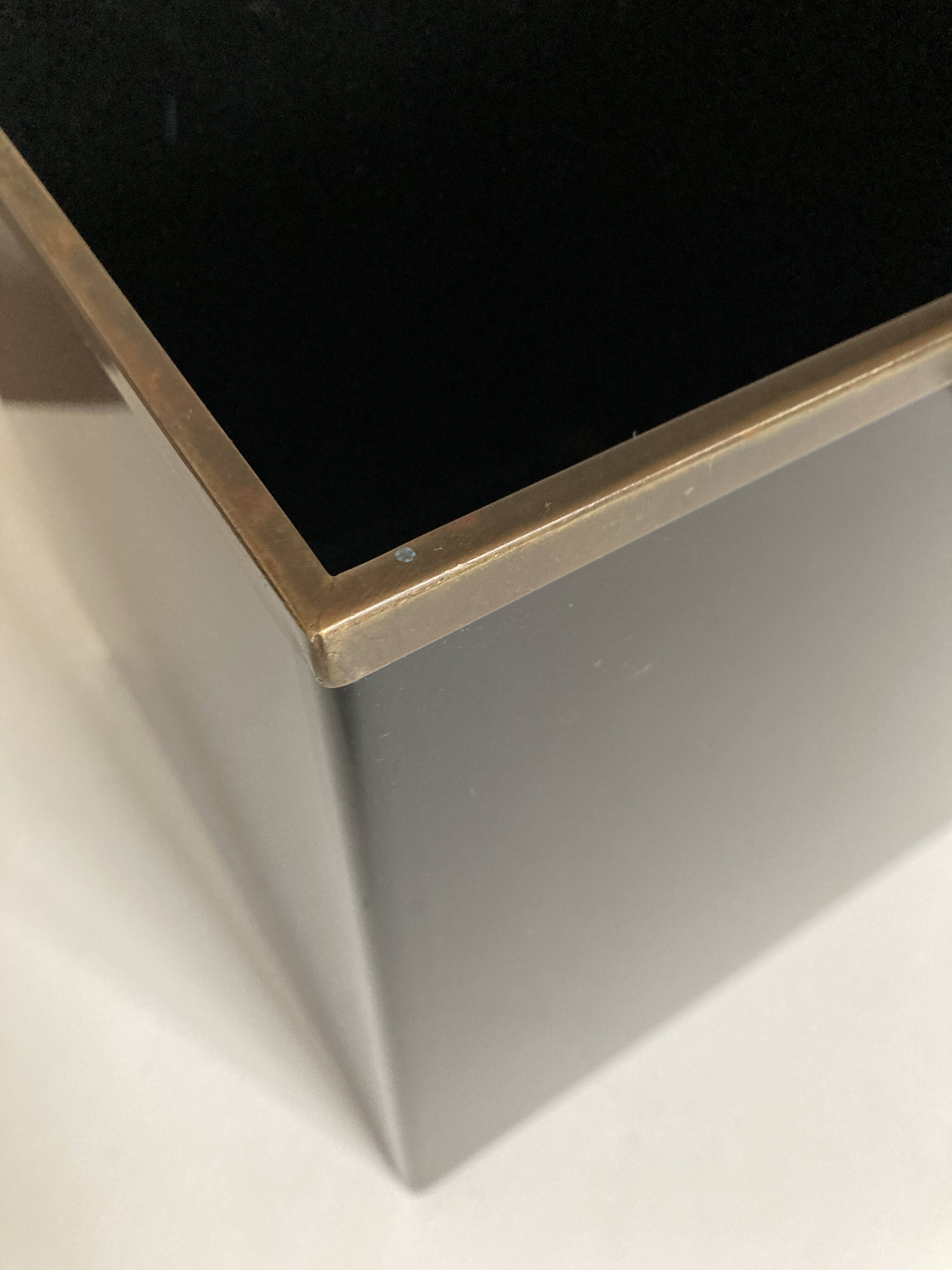 Christian Dior Maison 1970 Black Lucite Waste Paper Basket