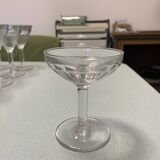 Collection  de 45 Anciens Verres à liqueur verre soufflé à grosse bulles