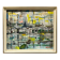 Large oil on canvas a. wurlod view of a port