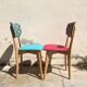 Pair of vintage chairs in solid beech