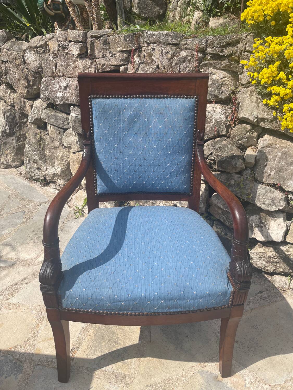 Pair of Empire Period Dolphin Armchairs