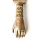 Hand-shaped brass door knocker, 1970s