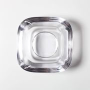 Vintage Heavy Crystal Ashtray / Vannes Le Chatel Crystal / France / 1980s