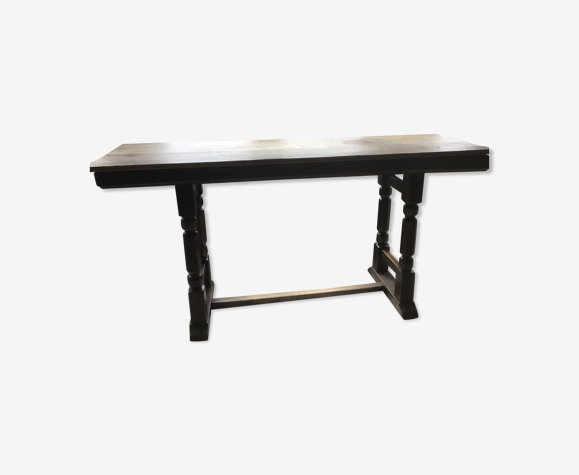 Table bistrot en chêne vintage