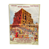 Affiche deux heures moins le quart avant jesus-christ de J.Yanne 40x60cm