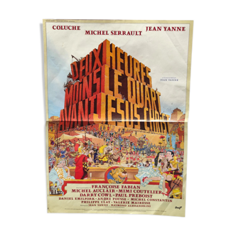 Poster two hours less the quarter before jesus -christ by J.Yanne 40x60cm