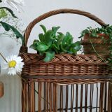 Wicker bottle holders