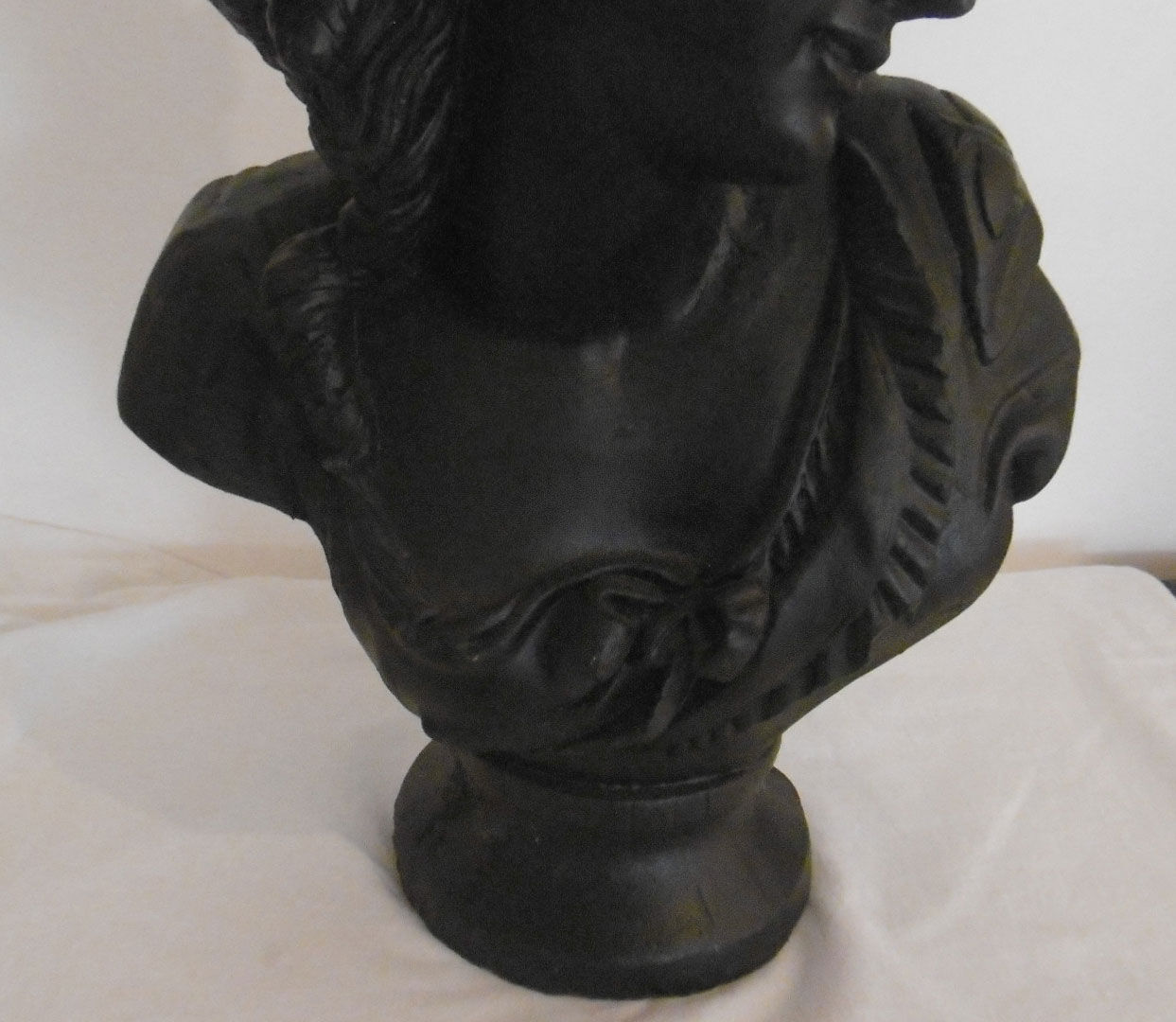 Bust of beautiful woman period platre sculpture