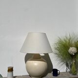 Grande lampe boule en céramique beige Kostka 1960 / 1970