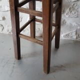 Ancient solid oak stool