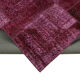Hand-Knotted Turkish Vintage 193 cm x 300 cm Red Patchwork Rug