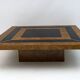 Art Déco Style Italian Walnut and Lacquer Coffee Table, 1970s