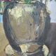 Tableau peinture bouquet de fleurs signé J Lauga
