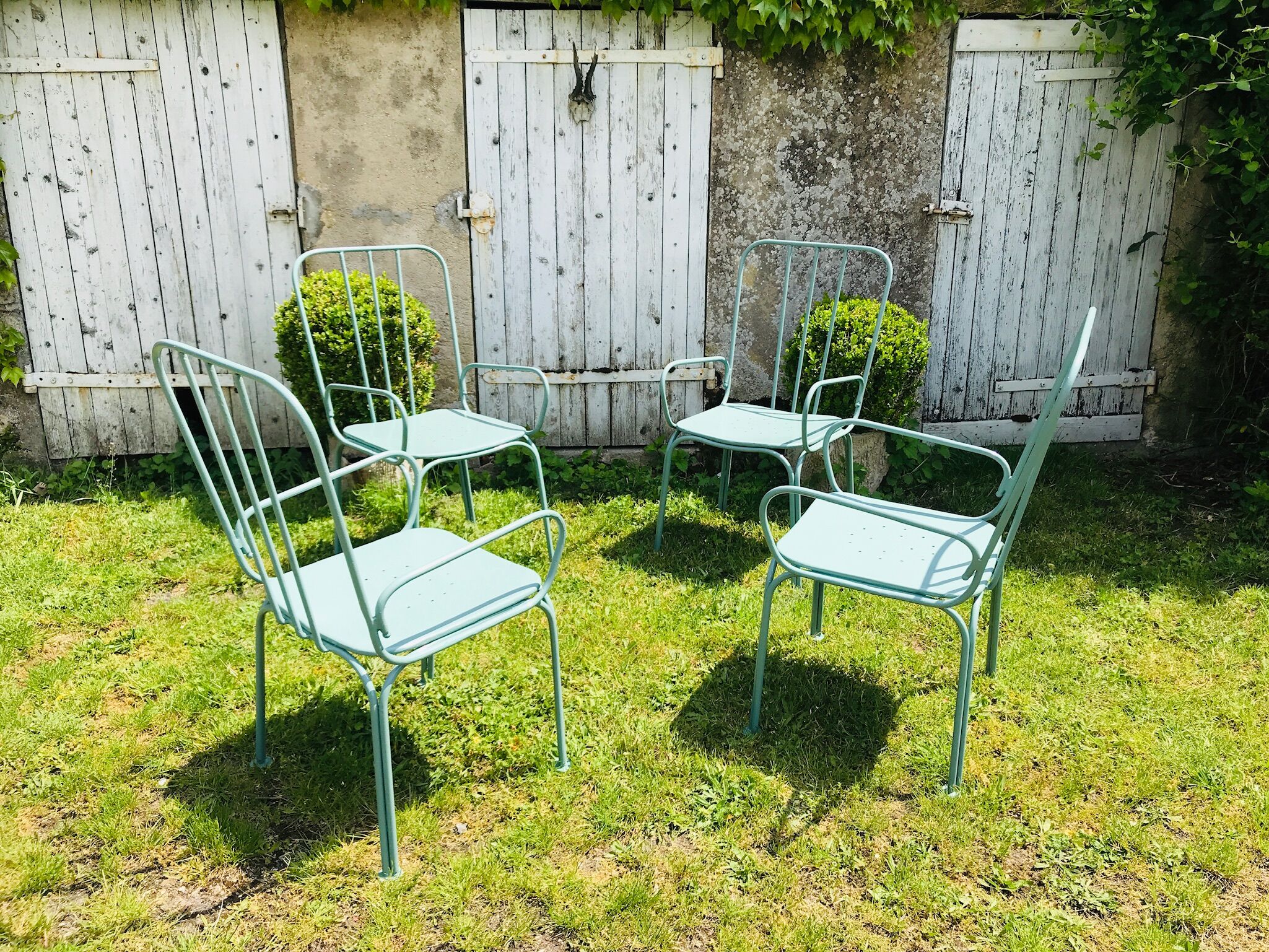 pair of vintage armchairs Jardin du Luxembourg