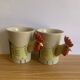 Lot anciennes tasses poule