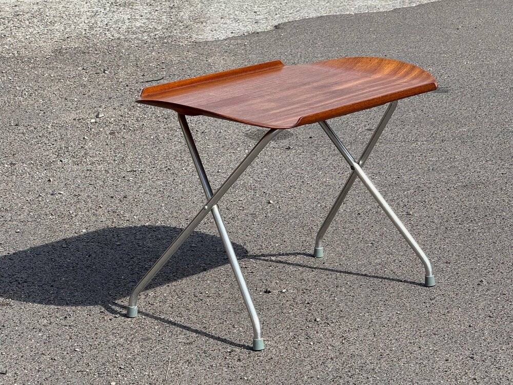 Alminette folding table with teak top, Norway, 1960s