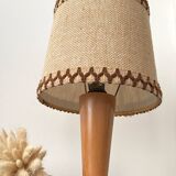 Lampe à poser en bois, années 70