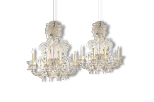 Tall Classical Murano - chandelier