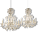 Tall Classical Murano Glass Chandelier-