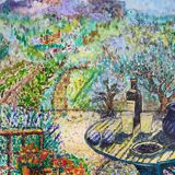 Terrace with Mediterranean view signed